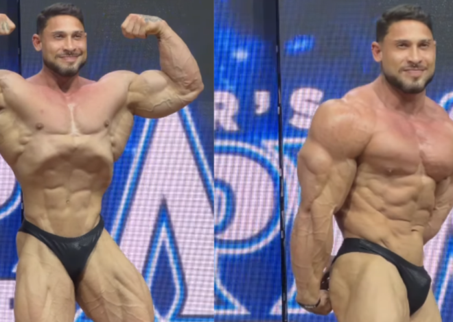 Ramon Dino faz aparição no Mr. Olympia Brasil após conquistar medalha de bronze em Las Vegas
