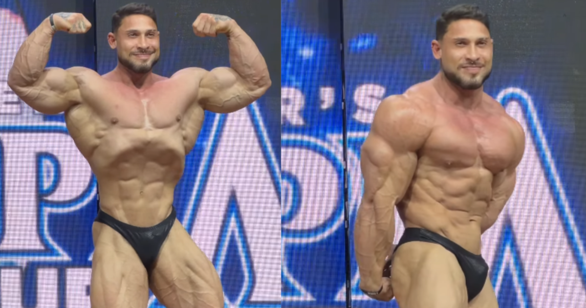 Ramon Dino faz aparição no Mr. Olympia Brasil após conquistar medalha de bronze em Las Vegas